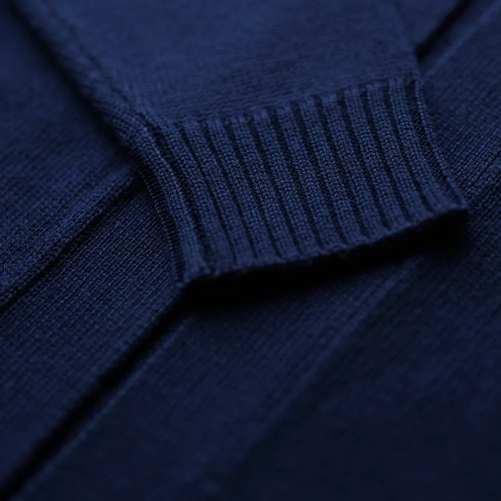 Womens Merino Open Cardigan (Navy)