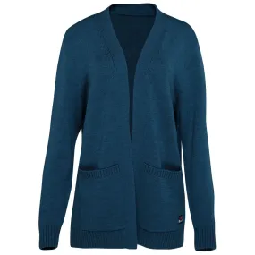 Womens Merino Open Cardigan (Petrol)