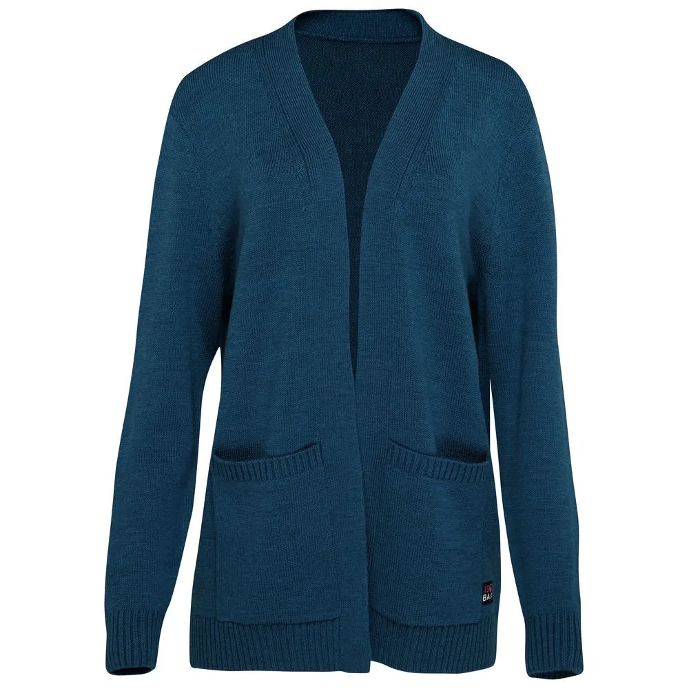 Womens Merino Open Cardigan (Petrol)