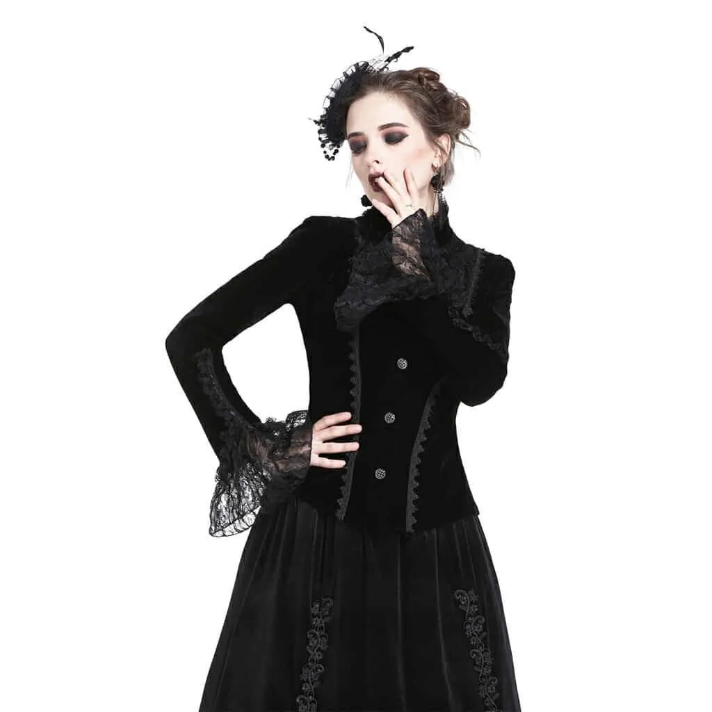 Women's Vintage Victorian Short Goth Coat