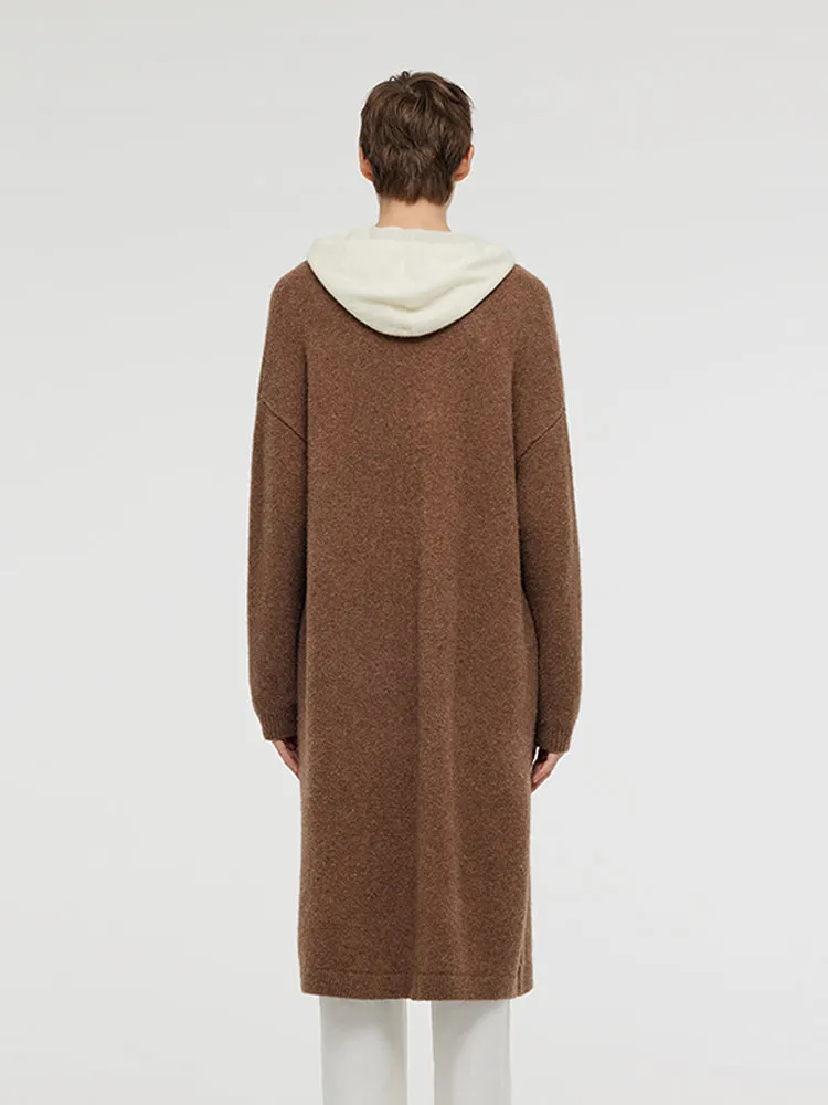 Wool Yak Blend Unisex Long Cardigan