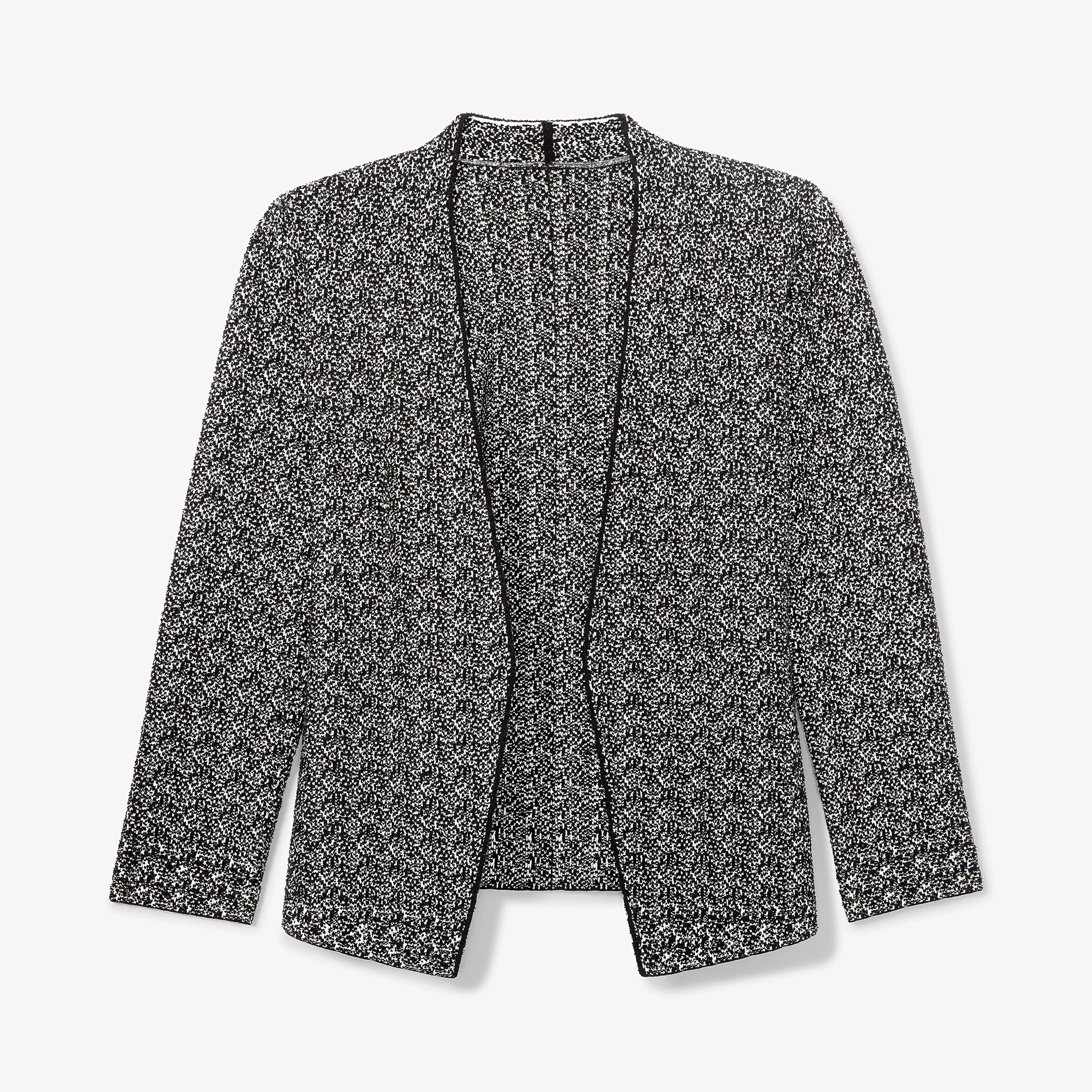 Woolf Jardigan - Boucle Jardigan Knit :: Black/Ivory