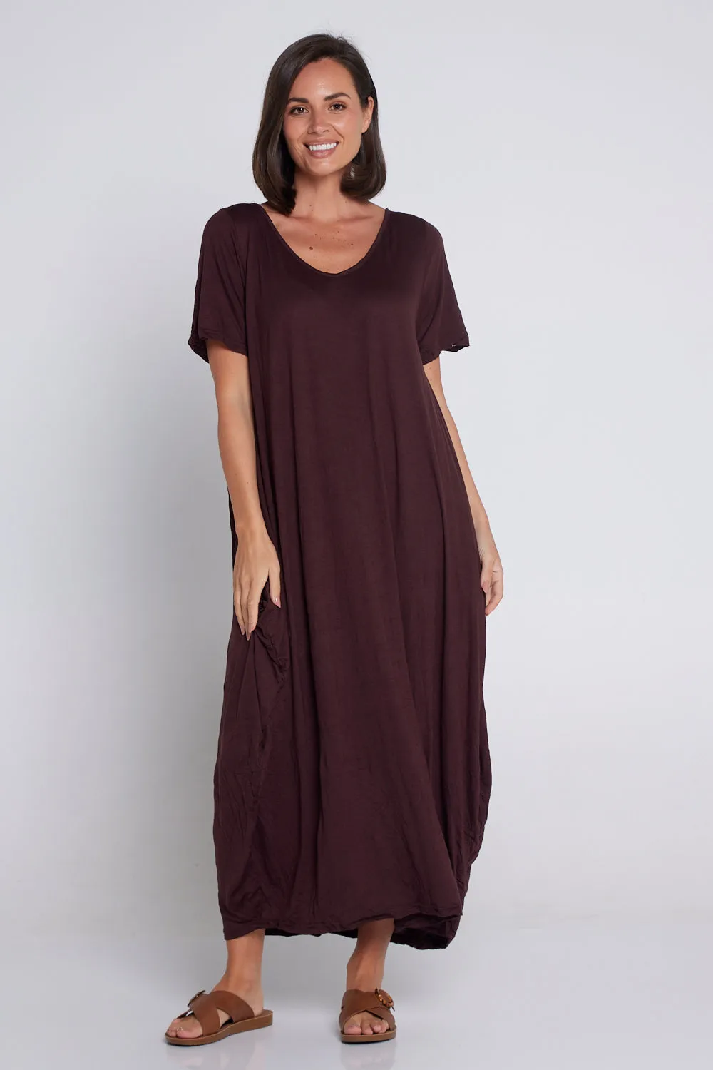 Zoe Dress - Chocolate